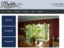 Tablet Screenshot of merininteriors.com